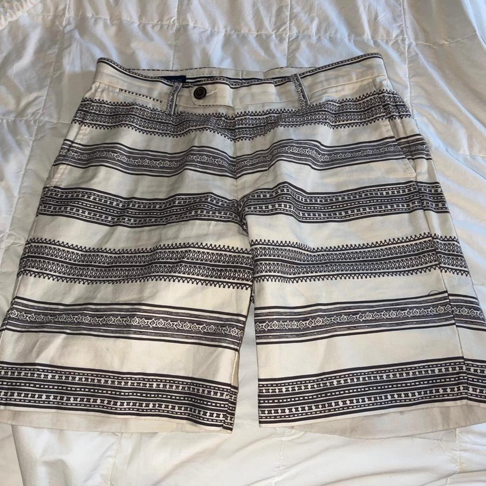 Lands' End Striped Shorts - 32 Waist